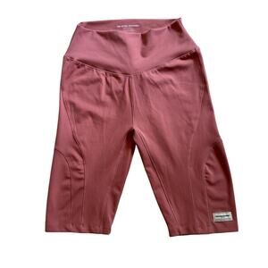 NWT The Giving Movement Softskin Recycled Biker Yoga Casual Shorts Women's SZ M